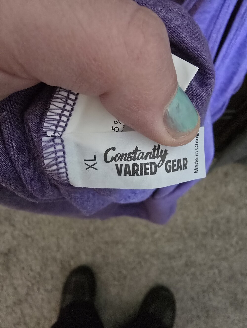Constantly Varied Gear Purple Graphic Strappy Tank - Maybe Swearing Will Help - Picture 3 of 5